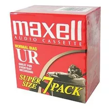 Maxell Ur-90 Blanco De La Cinta De Casete De Audio - 7 Pack 