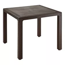 Mesa Eterna 4 Puestos Rimax Original Rattan Cuadrada Tacon A