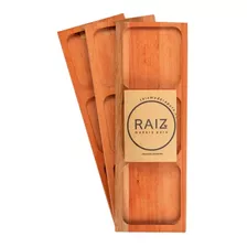 Set De 03 Tablas Picada Madera Raíz Carcarañá Ideal Regalo