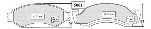 Pastillas Freno Del Para Ford Econoline 4.9 1982 1984 Foto 2