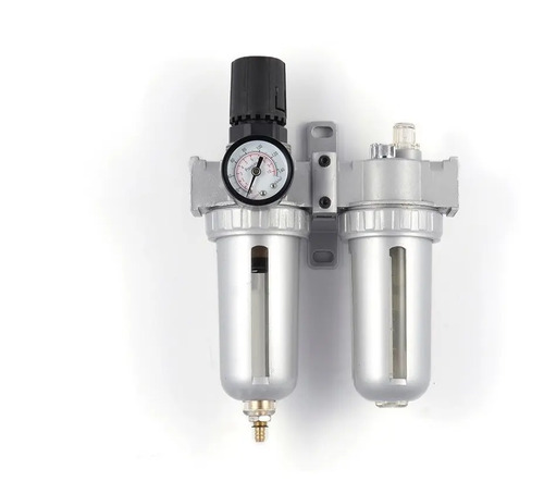 Filtro Regulador De Presion Lubricador Wembley Con Manometro Trampa Agua Encastre 1/2 Cod. 4471 Dgm