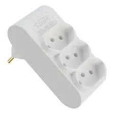 Benjamim Plugue Multiplicador 3 Tomadas 2p+t 10a 250v Branco