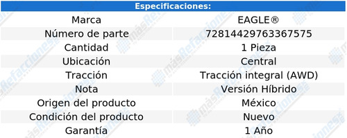 Soporte Cardan Ctral Lexus Ls600h V8 5.0l 08-16 Eagle Foto 3