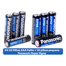 Kit 20 Pilhas Aaa + 20 Pilhas Aa P/ Relógio Controle Etc