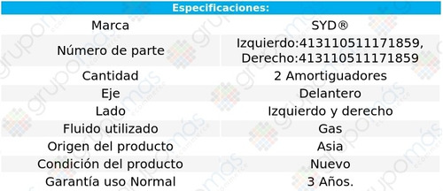 2 Amortiguadores Gas Del Dodge Ram 1500 Van 70-04 Syd Foto 2