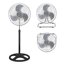 1 Ventilador De Pie 3en1 Aspas Metalicas Goldtech Ferreplus