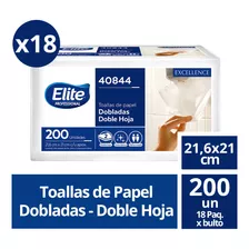 18 Paquetes De Toalla Interfoliada Elite Professional 200 Un