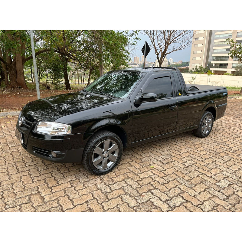 Comprar Picape Volkswagen Saveiro 1.6 G4 Titan Flex Preto 2008 em Lorena-SP