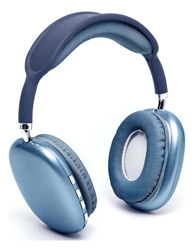 Auriculares P9 Pro Max Bluetooth Con Batería Recargable Color Azul