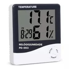 Termômetro Termo-higrômetro Relógio Temperatura Calendário