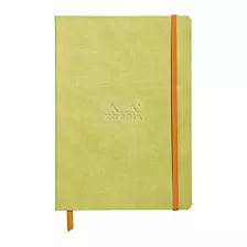 Rhodiarama Rodia Leather Softcover A5 Anise Notebook - Pagi