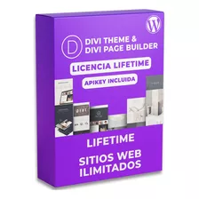 Divi Page Builder + Divi Theme Apikey Sitios Web Ilimitados