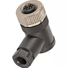 Conector Para Sensor M12 4 Pinos Fêmea 90° Pg7 Com