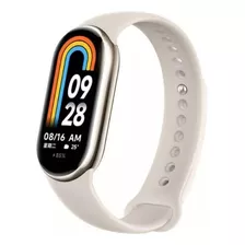 Xiaomi Smart Band Mi Band 8 Color De La Caja Blanco Color De La Caja Dorado Diseño De La Malla Milanese