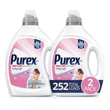 Detergente Líquido Jabon Purex Para Ropa De Bebés 2 Uds 252