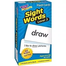 Sight Words-level 3: Skill Drill Tarjetas Flash