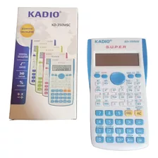Calculadora Científica Kadio Kd-350msc 240 Funciones Azul