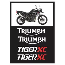 Kit Adesivo Emblema Triumph Tiger 800 Xc 2016 / 2018 Preta