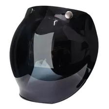 Viseira Bolha Para Capacete Moto Old School Aberto C/ Flip