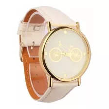 Elegante Reloj Blanco De Bicicleta Con Envío Incluido