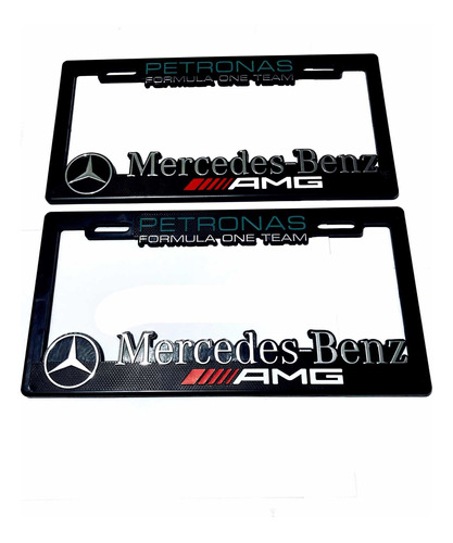 Par (2) Portaplacas Mercedes Benz Foto 3