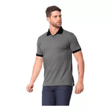 Camiseta Polo Cinza Sofisticada E Casual Linha Eleganc Top