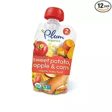 Plum Organics Etapa 2, Organic Baby Food, Patata Dulce, Appl