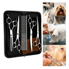 Kit Tijeras Para Mascotas, Peluquería Canina Grooming 