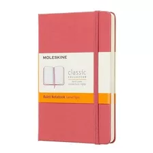 Caderno Moleskine Clássico, Rosa, Capa Dura, Pautado, P