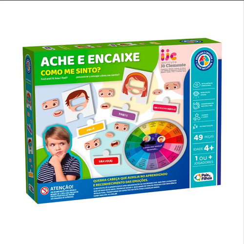 Jogo Ache E Encaixe Pais & Filhos Crianças Como Estou Me Colorido