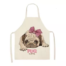 Mandil Delantal Perro Pug Para Niños Pequeños Hermoso Regalo