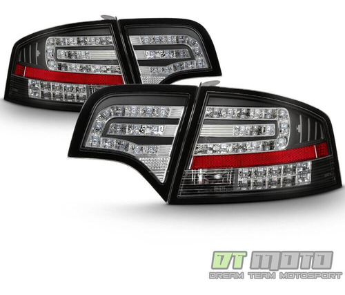 Par Micas Traseras Negro Led Audi A4 Quattro Dtm 2007 2.0l Foto 3