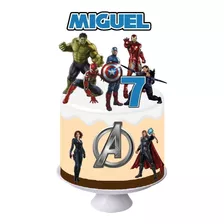 Topo De Bolo Topper De Bolo Personalizado Os Vingadores