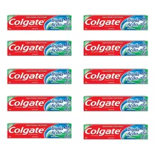 Pasta De Dentes Colgate Tripla Ação Menta Creme Kit 10 Un