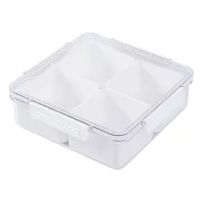 Bandeja De Frutas Dividida Caja De Almacenamiento De Dulces