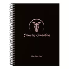 Caderno Universitário Personalizado Profissões Rosê 20 Mat