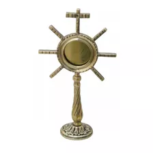 Ostensório Sacro Igreja Altar Liturgico Bronze Maciço