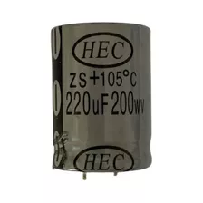 Capacitor Electrolitico 220uf 200v 105ºc