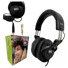 Fone De Ouvido Headphone Profissional Boxx F40 Preto