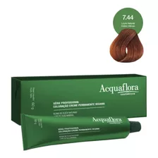 Coloração Creme Acquaflora Vegana 7.44 Louro Natural Cobre