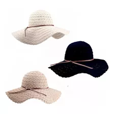 Pack De 3 Sombreros De Playa De Paja Para El Sol En Panamá