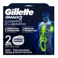 Cartuchos Para Afeitar El Cuerpo Gillette Mach3 Cuerpo 2 Un