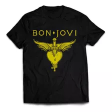 Camiseta Bon Jovi 100% Algodão Bandas Rock