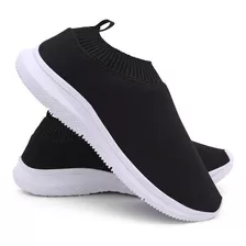 Tênis Meia Feminino Confortável Sem Cadarço Slip On Famosa