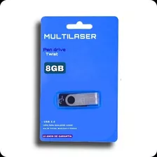 Pendrive 8gb Multilaser Pd587 Usb 2.0 Original Atacado