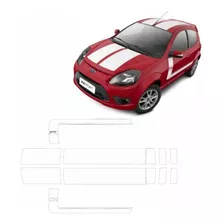 Kit Faixas/adesivos Ford Ka Sport - Branco 