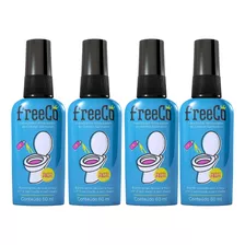 Kit C4 Odorizador Sanitário Tutti Frutti 60ml Free Brands