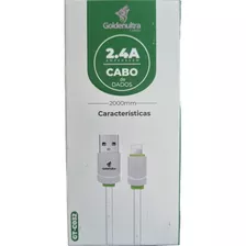 Kit 20 Cabos Goldenultra Carregamento 2 Metros Lightning Ios