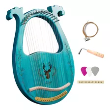Lyre Harp, 16 Cuerdas, Llave En C, De Madera, Juego De 3 Pie