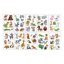 Tatuajes Temporales Tattoo Animalitos X10 Planchas Souvenir 